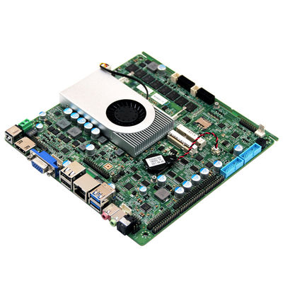 6 COM Industrial Mini ITX , Thin ITX Motherboard Core 5th Broadwell-U i3 5010U