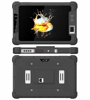 MT6761 NFC RJ45 Lan Port 8 Inch Rugged Tablet Computer RS232 Barcode Scanner Face Recognition UHF RFID