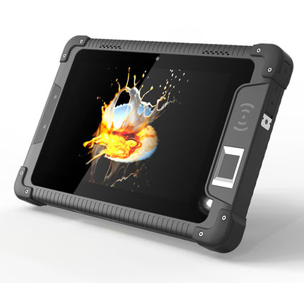 MT6761 NFC RJ45 Lan Port 8 Inch Rugged Tablet Computer RS232 Barcode Scanner Face Recognition UHF RFID