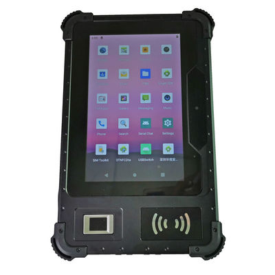 8 Inch MT6762 8 core Rugged Android Tablet Pc With RJ45 RS232 SMA Port With Barcode Scanner Fingerprint UHF RFID