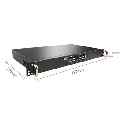 1U chassis H81 LGA1150 5 Gigabit LAN 10 COM industrial server firewall computer soft router support pFsense