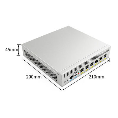 Atom D525 Firewall PC , Desktop Mini Computer 6 Gigabit LAN pFsense soft router