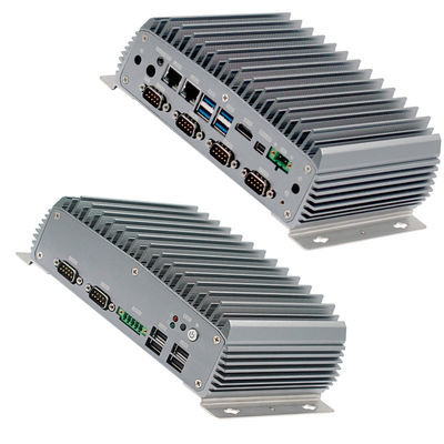 11 Gen 6COM 2LAN Industrial Embedded Computer , Fanless Mini PC Celeron 6305 CPU