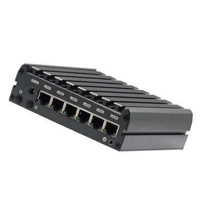 Quad Core J1900 Firewall PC , Fanless Mini Computer Support PFsense Mikrotik