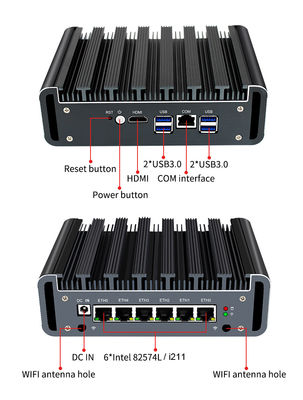 Celeron 5305U 6 Gigabit LAN PFSENSE firewall PC Fanless mini pc
