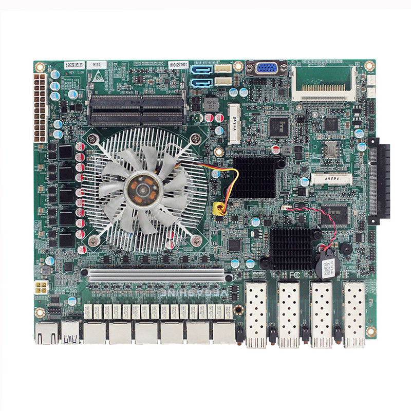 H110  Pc Firewall Motherboard 6 NIC 4 SFP Port Bypass For Firewall Pc Pfsense Router