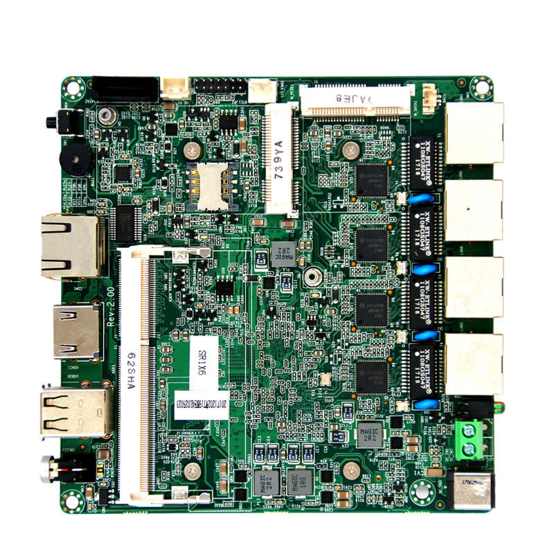 Quad Core J1900 Nano Size Firewall Computer Motherboard Network Security 4 LAN